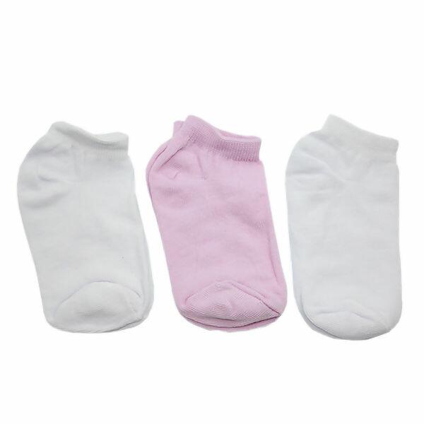 Kit Meia Sapatilha Invisível Esportiva TAM P 3pares Delos You | 1119